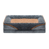 An oversized dog bed removable washable for all seasons, pet bed sofa, comfortable and soft cat sofa bed with raised edges,