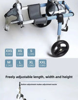 Dog Wheelchair For Hind Limb Paralysis Rehabilitation Mobility Aid For Elderly Puppies Assistance For Teddy And Disabled Pets