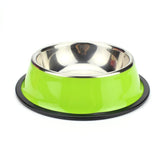 Cuencos antideslizantes para perros de acero inoxidable de 200/400/600 ml, recipiente para beber agua y comida para cachorros, comederos para mascotas, accesorios para perros