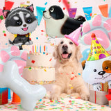 Puppy Party Decorations Balloons,7pcs Puppy Balloons Including Puppy Paw Foil Balloon & Dog Balloons Foil Balloons for Boys Kids