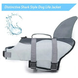 Shark Dog Life Jacket Swimming Vest Clothes Puppy Life Vest Collar Harness Medium and Large Dog Swimwear Summer Outfits for Pet