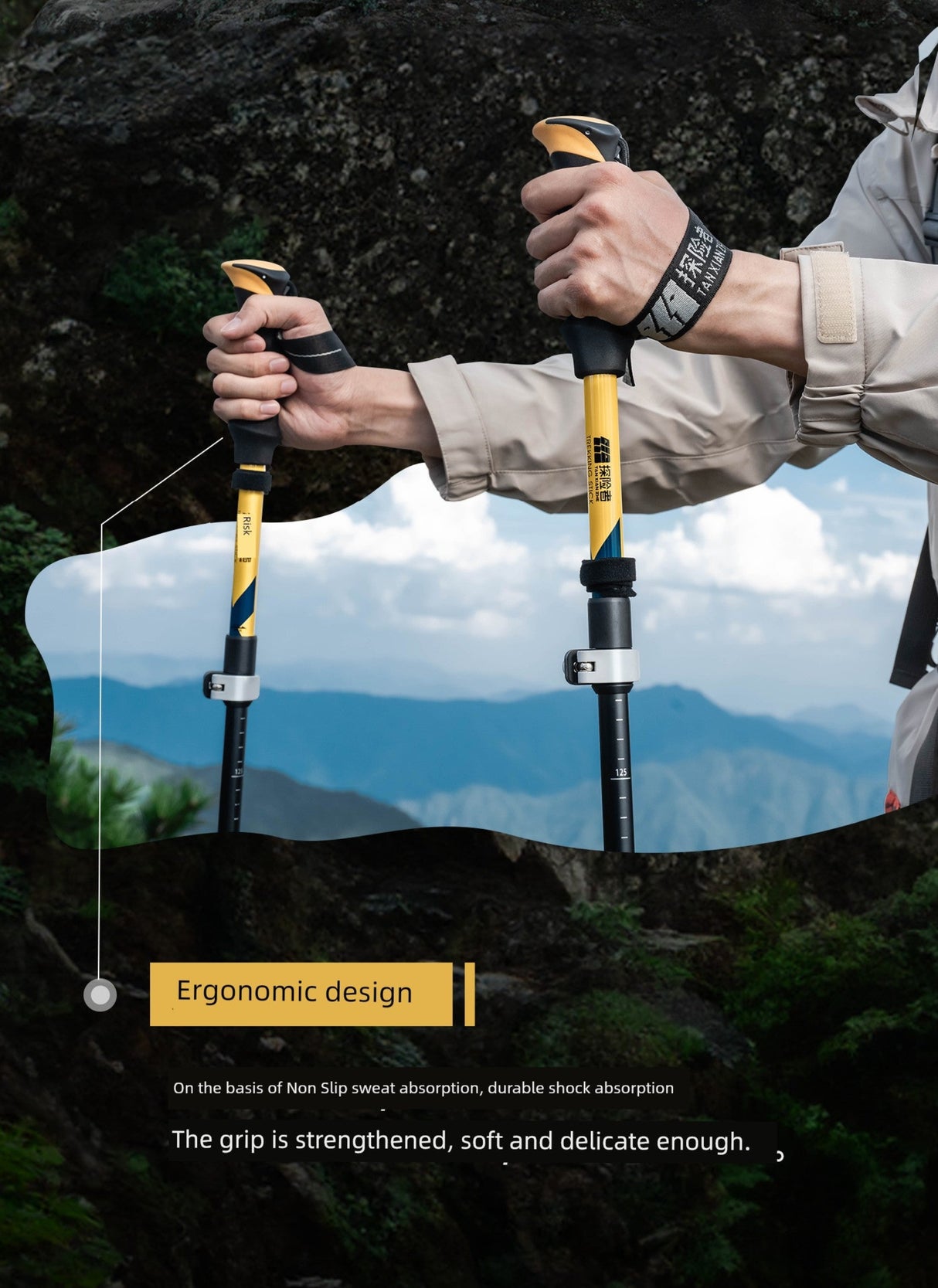 Equipo profesional para senderismo al aire libre Explorer Alpenstock