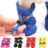 Juego de 4 botas impermeables para perros y gatos pequeños, botas de lluvia antideslizantes, botines para cachorros, accesorios para patas de mascotas 