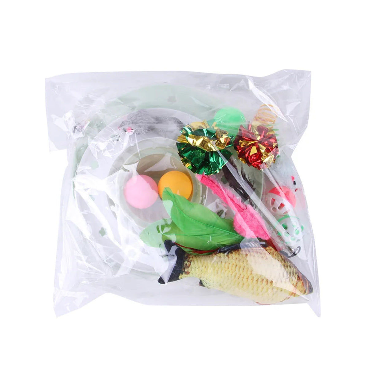 Cat Toys Mouse Shape Balls Foldable Cat Play Tunnel Kitten Tower Funny Cat Tent Pet Supplies  for Indoor Cats