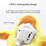 Flapping Duck Cat Toys Interactive Electric Bird Toys Washable Cat Plush Toys with Vibration Sensor Cats Game Toys Kitten