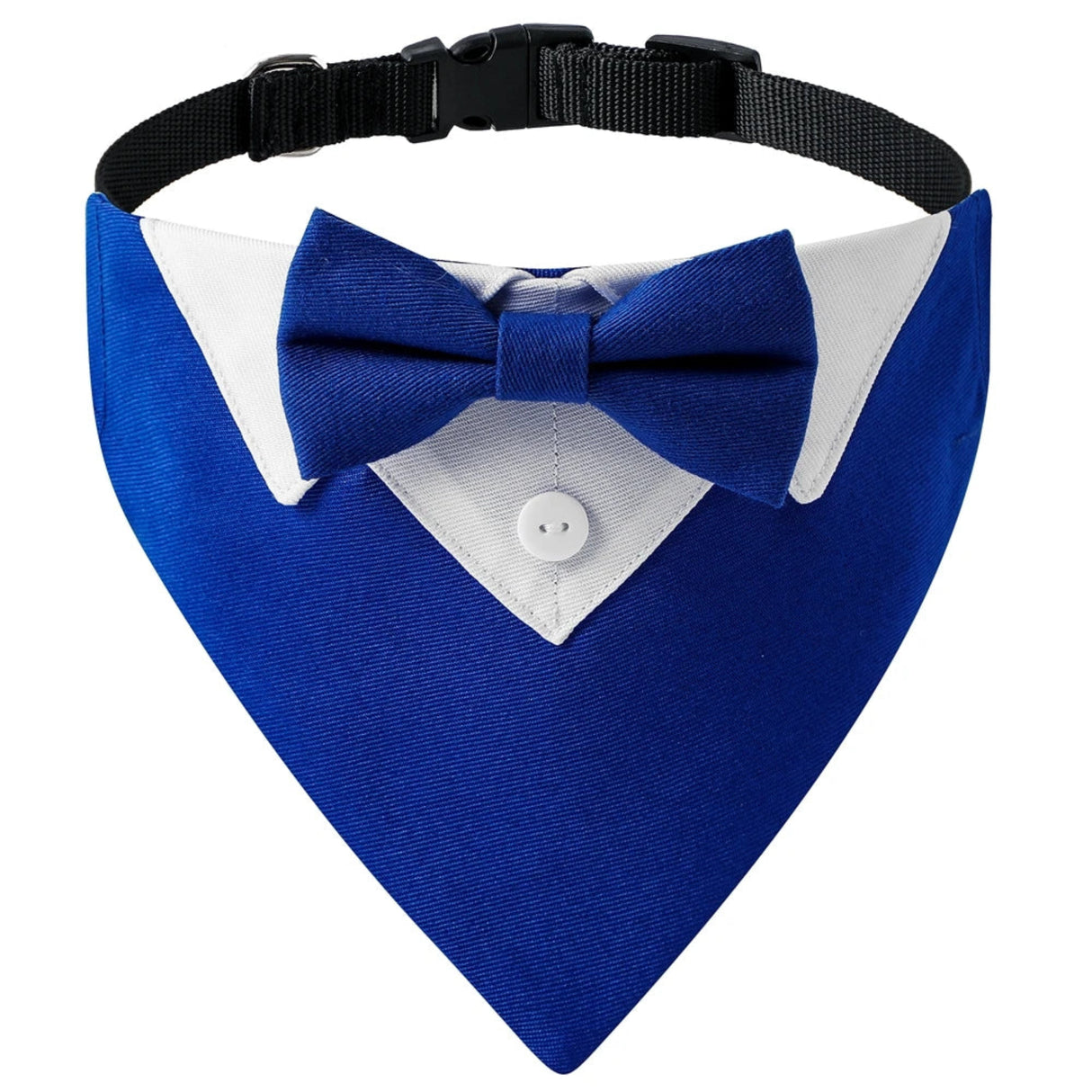 Sucado - Collar de perro con pajarita, esmoquin, bandana, ajustable, formal, triangular, para boda, cumpleaños, disfraces, fiestas de cosplay 