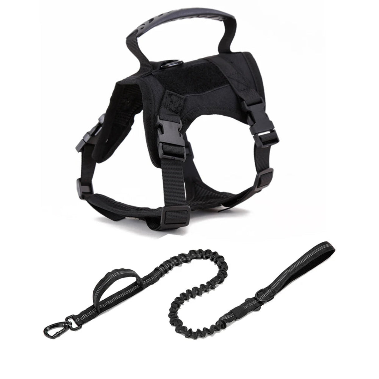 Tactical Cat Harness Vest Nylon Military Training K9 Service Adjustable Cat Puppy Harness Leash Set Small Dog Walking Lead Leash