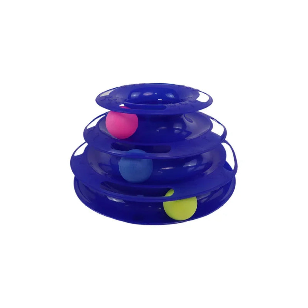 Interactive Tower Cat Toy Turntable Roller Balls Toys for Cats Kitten Teaser Puzzle Track Toy Pets Training Supplies Accessories