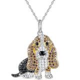 Exquisite and Cute Schnauzer Dog Pendant Necklace for Women Elegant Pet Puppy Jewelry Animal Accessories Dog Lovers Gift