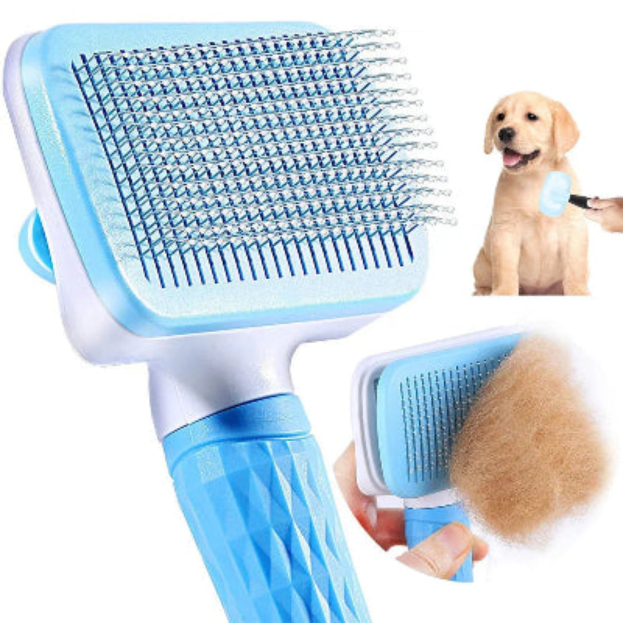 Cepillo para quitar el pelo de perros y gatos, peine para el cuidado y el aseo de perros y gatos, cepillo para el baño de limpieza para eliminar el pelo de mascotas, suministros para perros 