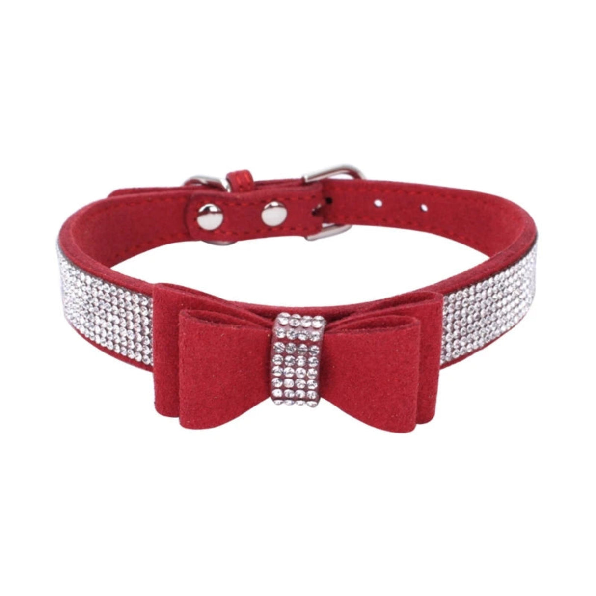 Colorful Collar Crystal-Dog Collar with Bow-Tie Rhinestone Puppy Collars Bling for Small Dogs/Cats Gift Present for Pets