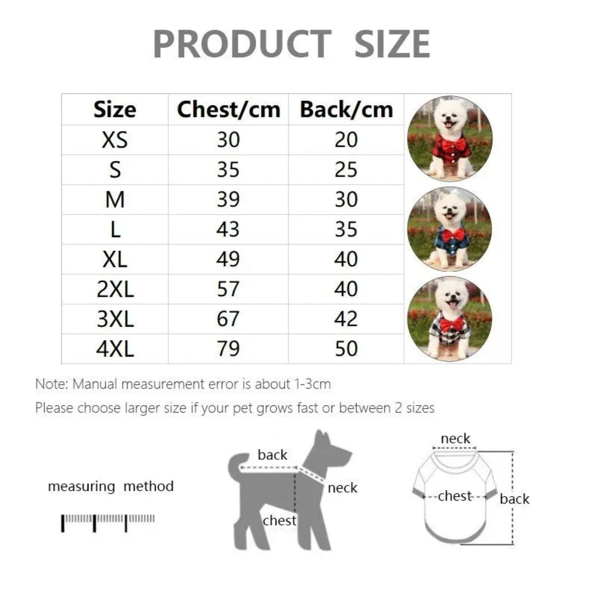 Bowtie Dog T-Shirts Classical Plaid Thin Breathable Summer Dog Clothes for Small Large Dogs Puppy Pet Cat Vest Pets Clothing