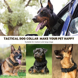 Medium and Large Breed Dog Collar Leash Set - Adjustable, Ergonomic Control Handle, Durable Heavy Metal Buckle - Ideal for Train