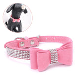 Colorful Collar Crystal-Dog Collar with Bow-Tie Rhinestone Puppy Collars Bling for Small Dogs/Cats Gift Present for Pets