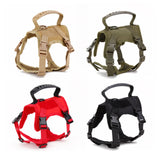 Tactical Cat Harness Vest Nylon Military Training K9 Service Adjustable Cat Puppy Harness Leash Set Small Dog Walking Lead Leash