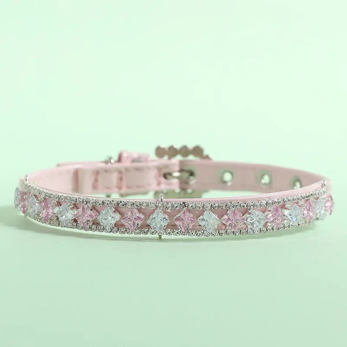 Collares de perlas para perros y gatos con diamantes de imitación de cristal, collar de perlas para gatos, correa de cuero PU ajustable para perros pequeños, accesorios para gatos 