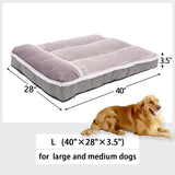 Cama grande para perros con almohada para jaula, sofá cama para perros, cama súper suave para mascotas de tamaño mediano, jumbo, muebles 