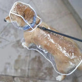 Chubasquero para perros, ropa impermeable transparente para cachorros, chaqueta impermeable con capucha para mascotas, ropa impermeable de PVC suave para perros pequeños, poncho de lluvia para cachorros