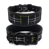 Comfortable Neoprene Padded Dog Collar Reflective Fashion Print Wide Pet Collars Adjustable Heavy Duty Nylon Dog Training Collar