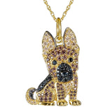 Exquisite and Cute Schnauzer Dog Pendant Necklace for Women Elegant Pet Puppy Jewelry Animal Accessories Dog Lovers Gift