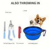 Compact Dog & Cat First Aid Kit Pet Emergency Supplies Tick Remover Electric Blankets & More Hiking Camping Backpacking Hunting