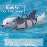 Shark Dog Life Jacket Swimming Vest Clothes Puppy Life Vest Collar Harness Medium and Large Dog Swimwear Summer Outfits for Pet