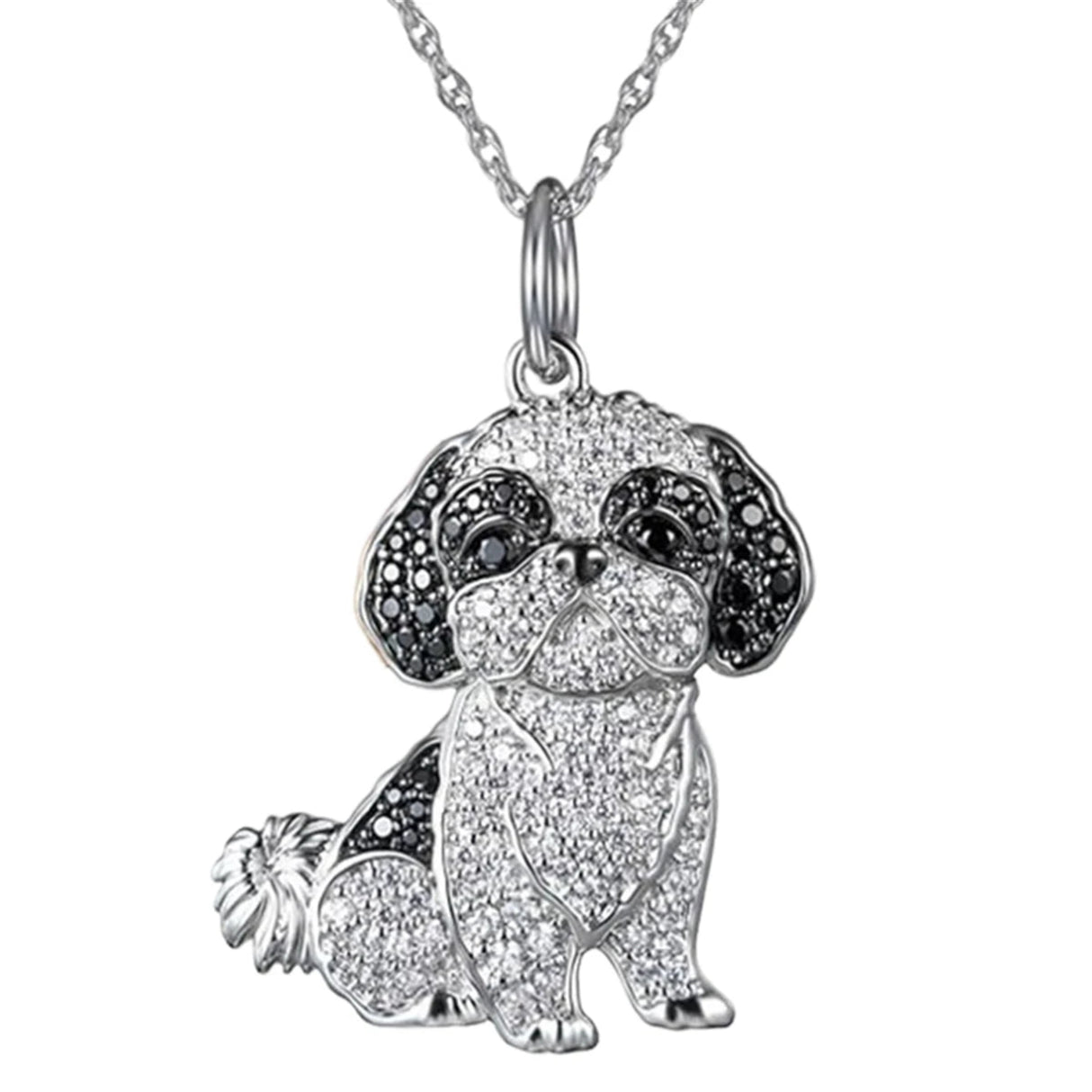 Exquisite and Cute Schnauzer Dog Pendant Necklace for Women Elegant Pet Puppy Jewelry Animal Accessories Dog Lovers Gift