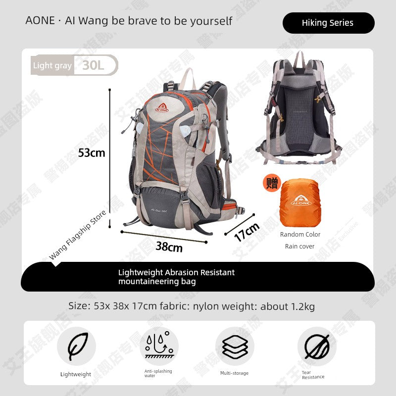 Mochila de senderismo con suspensión Aione para hombres y mujeres que montan al aire libre 