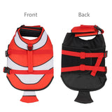 Dog Life Jacket Clown Fish,Dog Life Vest for Small,Medium & Large Breeds Summer Pet Float Coat for Boating/Swimming Swim Clothes