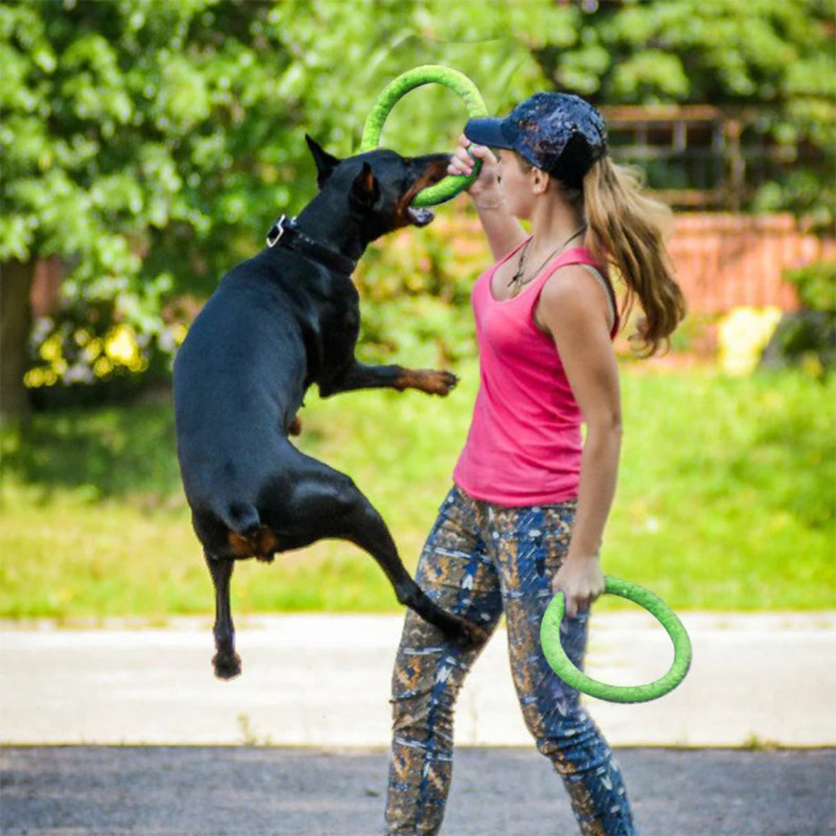 Juguetes para perros, discos voladores para mascotas, anillo de entrenamiento EVA para perros, juguetes resistentes para perros, anillo flotante para morder para cachorros, juguete interactivo 