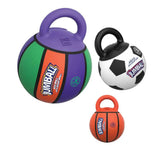 Pet Dog Toy Ball Bite-Resistant Basketball Rubber Handle Indestructible, Large and Small Dog Training Interactive Game Ball Toy