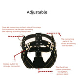 Durable Large Dog Harness Traction Rope Pit Bull Dog Muscle Training Carrying Strap Vest Adjustable Quick Control Pet Supplies