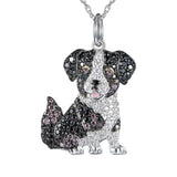 Exquisite and Cute Schnauzer Dog Pendant Necklace for Women Elegant Pet Puppy Jewelry Animal Accessories Dog Lovers Gift