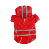 Abrigo de lluvia de verano para exteriores para cachorros y mascotas, chaquetas impermeables con capucha de tallas S a XL, impermeable de PU para perros, ropa, impermeable para perros pequeños 