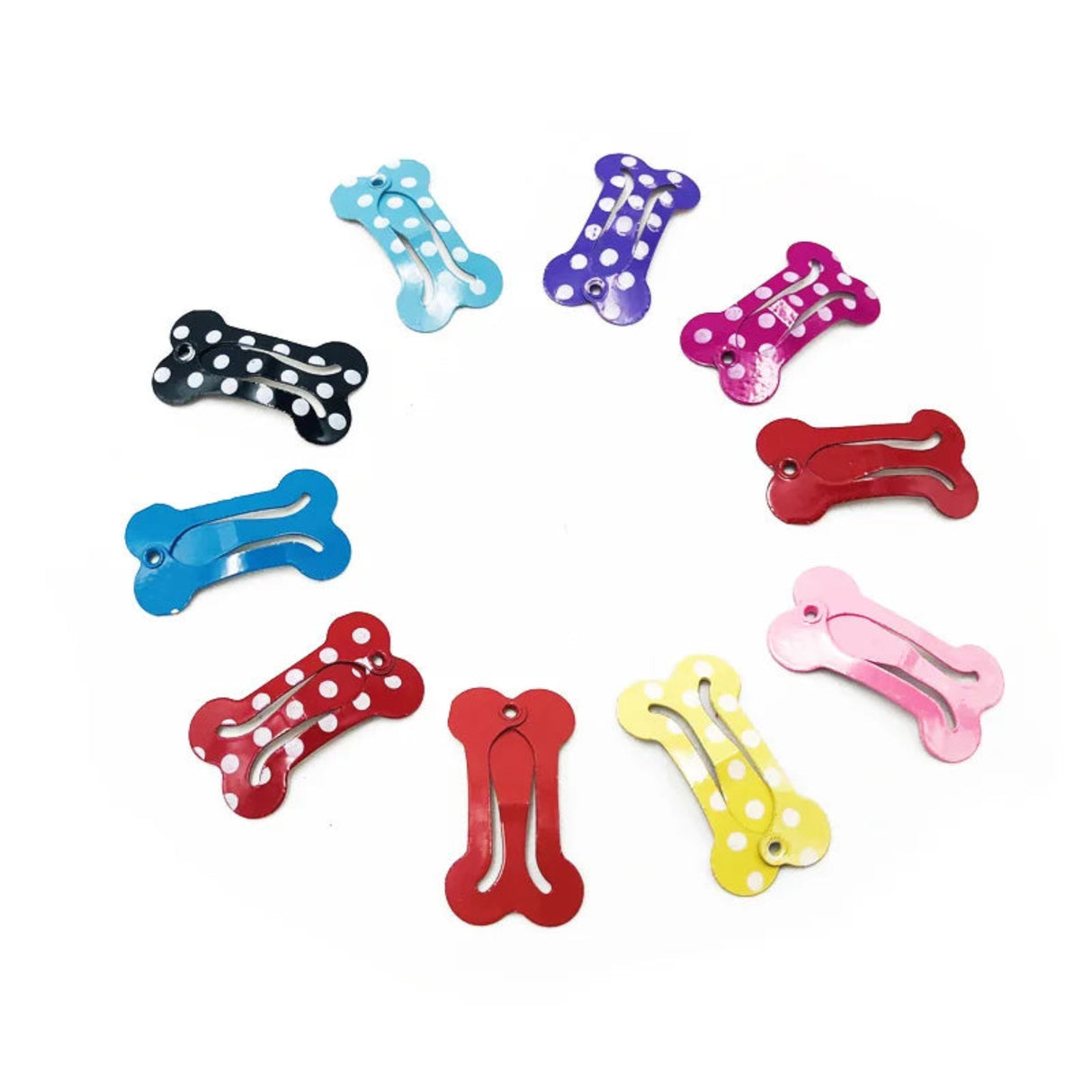 5Pcs/lot Cute Dog Hairpin Colorful Bone Shape Hairpin Pet Small Dogs Hair Clips for Chihuahua Pug Grooming Dog Accessories