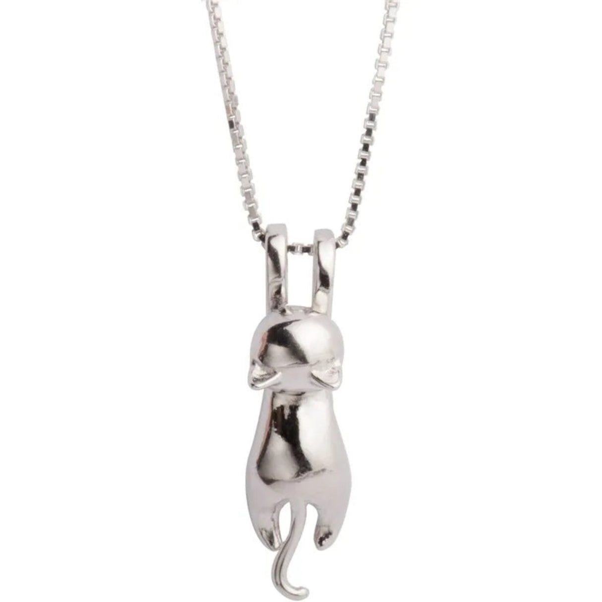 Silver Plated Necklaces for Women Cat Jewelry for Women Cat Accessories for Women Cat Lover Gifts Cute Birthday Gifts for Women
