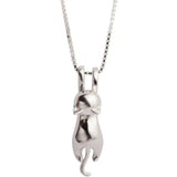 Silver Plated Necklaces for Women Cat Jewelry for Women Cat Accessories for Women Cat Lover Gifts Cute Birthday Gifts for Women