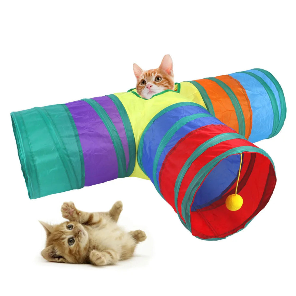 Cat Toys Mouse Shape Balls Foldable Cat Play Tunnel Kitten Tower Funny Cat Tent Pet Supplies  for Indoor Cats