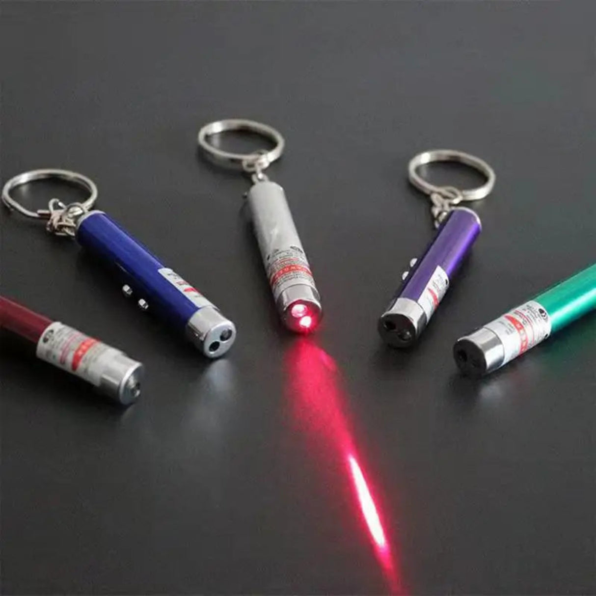 Mini Cat Dog Fun 4mW Pointer Red Light Laser LED Training Torch Pet Toys Pen 2-In-1 Cat Pet Toy Red Laser Light LED Pointer