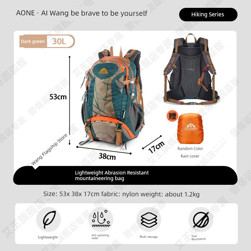 Mochila de senderismo con suspensión Aione para hombres y mujeres que montan al aire libre 