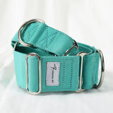 Italian Greyhound Whippet Martingale wide adjustable dog collar patterned cotton collar