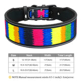 Reflective Puppy Big Dog Collar Adjustable Wide Pet Collars With Buckle For Small Medium Large Dogs Pitbull Greyhound Dog Chain