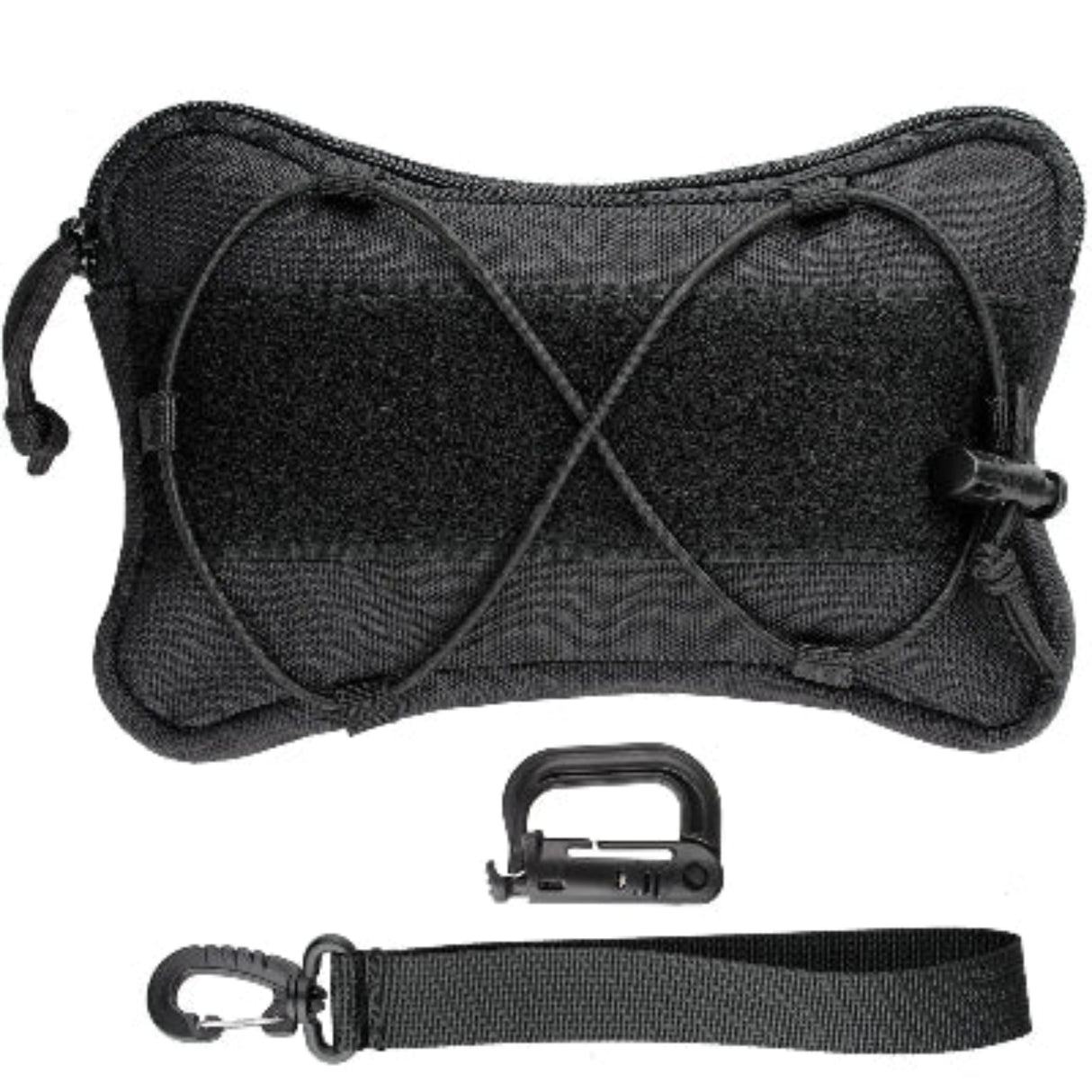 Bolsa lateral táctica K9, pequeña bolsa Molle horizontal para arnés de perro de servicio, accesorio para chaleco táctico para perro, alforja con forma de hueso