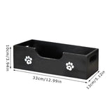 Pet Food Organizer Dog Treat Holder Wood Storage for Treats Wooden Cat Food Container Storage for Countertop Living Room Bedroom