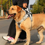 Arnés para perros Kimpets, chaleco para labrador retriever, cuerda para ropa para el pecho, reflectante, ajustable, para perros medianos y grandes, suministros para mascotas para caminar al aire libre 