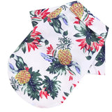 Fashion Hawaiian Beach Style Dog Shirt Summer Pet Dog Clothes Breathable Cat Thin Shirt Cute Print Puppy Vest Chihuahua Clothes