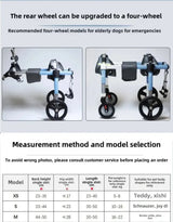 Dog Wheelchair For Hind Limb Paralysis Rehabilitation Mobility Aid For Elderly Puppies Assistance For Teddy And Disabled Pets