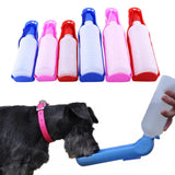 Botella de agua portátil para mascotas, taza de viaje, dispensador de comida para exteriores, tazón para beber, suministro para mascotas para perros pequeños, grandes, cachorros y gatos