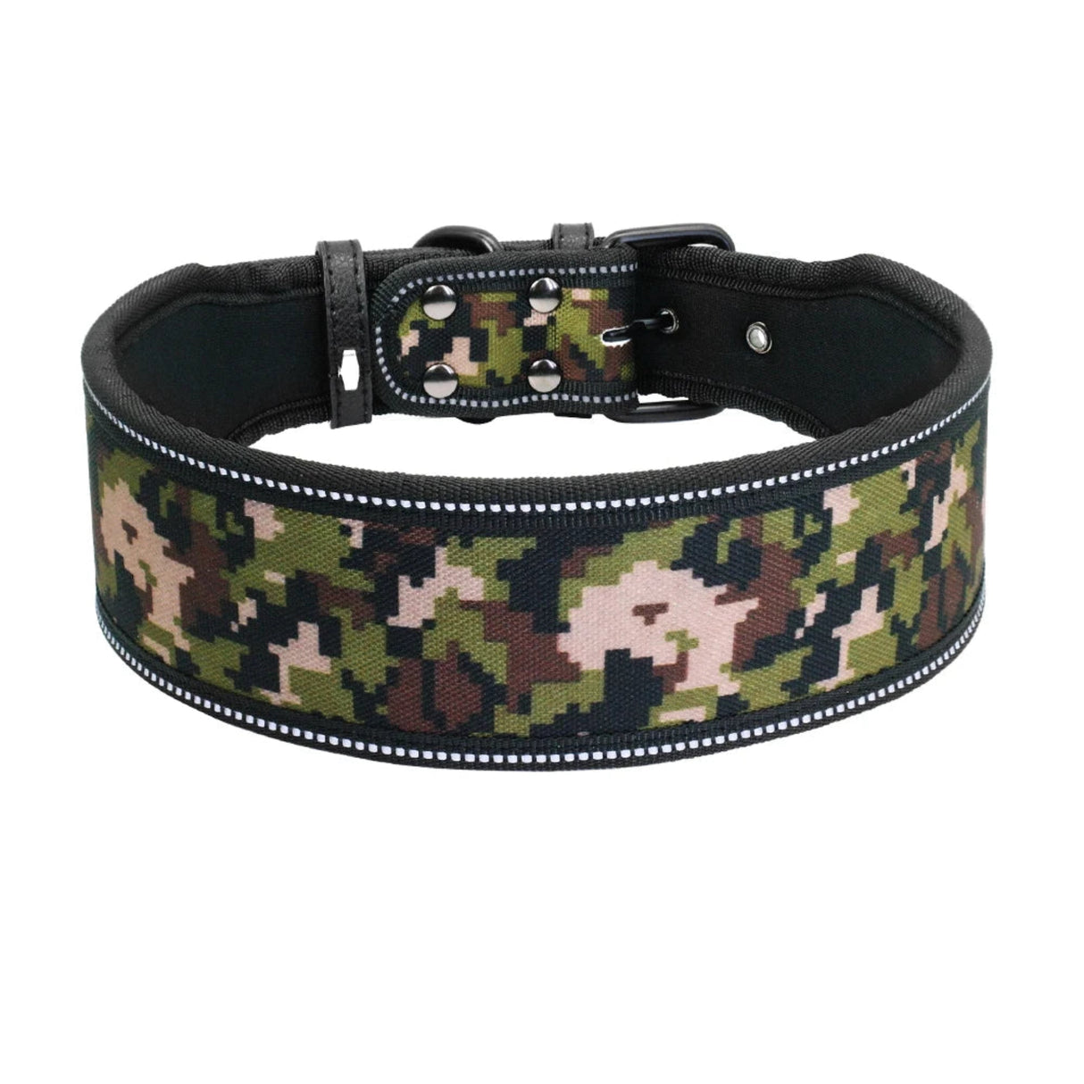 Reflective Puppy Big Dog Collar Adjustable Wide Pet Collars With Buckle For Small Medium Large Dogs Pitbull Greyhound Dog Chain