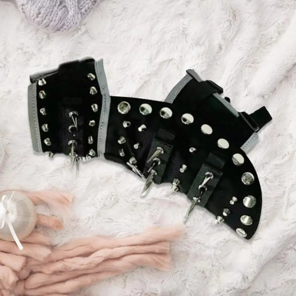 Spiked Dog Vest Waterproof Pet Harness with Spikes Adjustable Reflective Anti Coyote Dog Coat Dog Protection Vest for Outdoor